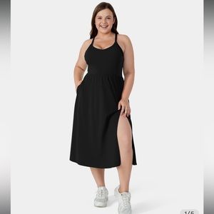 NWT Halara Everyday Plus Size Midi Chill Dress-La Land